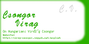 csongor virag business card